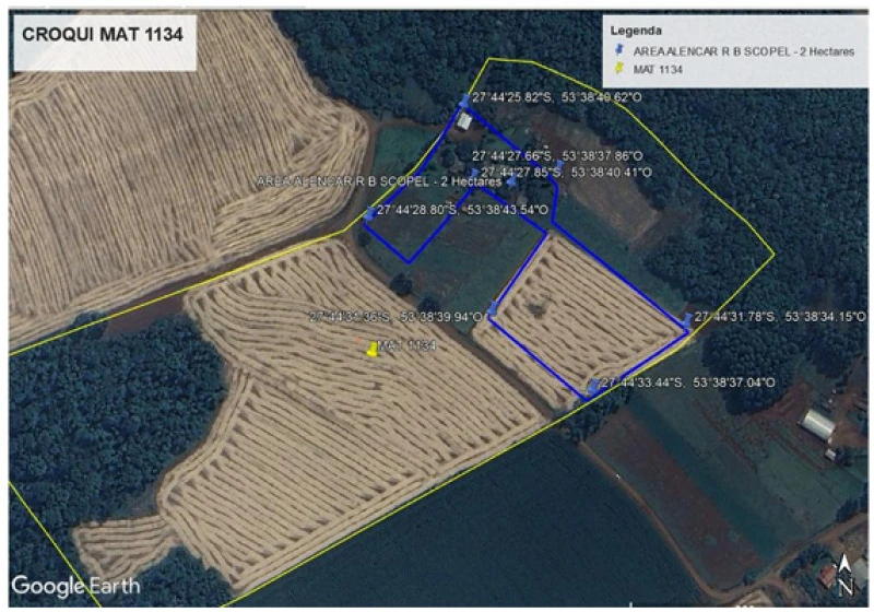 Fração com 3 Hectares em Coronel Bicaco/RS em Coronel Bicaco - Rio Grande do Sul