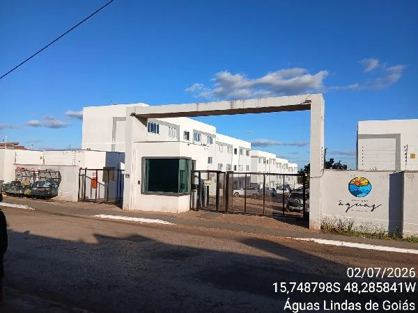 Apartamento com 2 Quartos e 1 Vaga no Cond. Vila das Águas em Águas Lindas de Goiás/GO em Aguas Lindas De Goias - Goiás