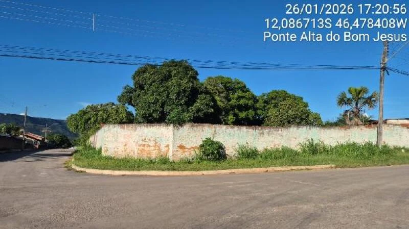 Terreno no Setor Central em Ponte Alta do Bom Jesus/TO em Ponte Alta Do Bom Jesus - Tocantins