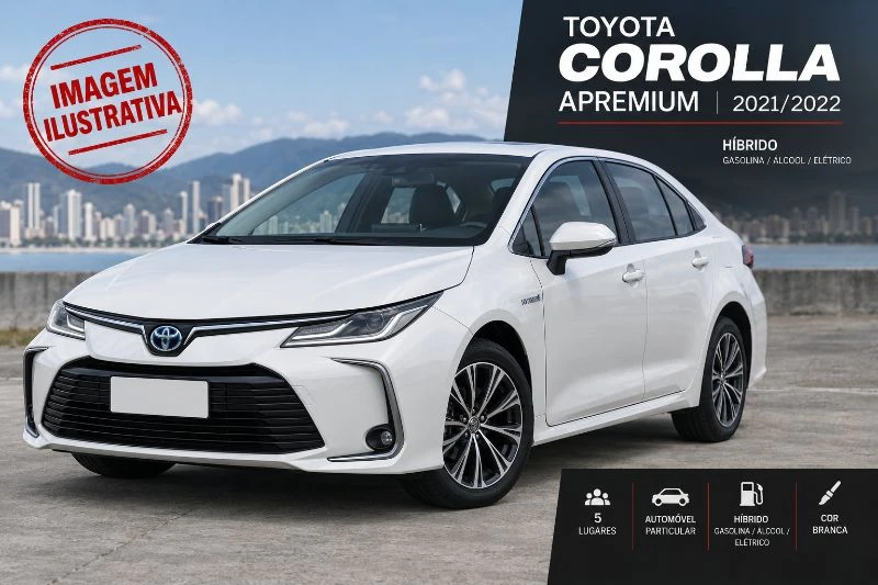 Toyota Corolla Apremium 2021 2022 Automático Híbrido em Itapema - Santa Catarina