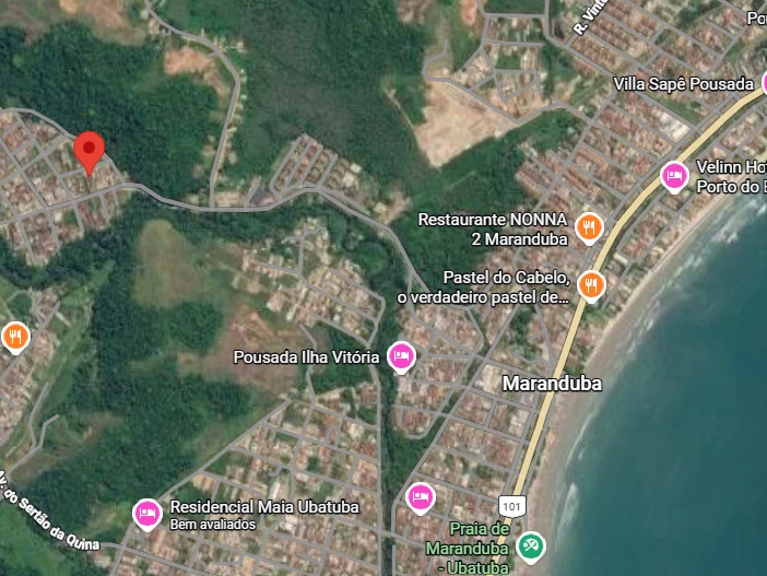 Terreno no Lote 7 da Quadra N em Jardim Beira Rio, Ubatuba/SP em Ubatuba - São Paulo