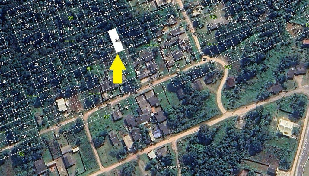 Terreno no Lote urbano 24 da Quadra 98 em Cananéia/SP em Cananéia - São Paulo
