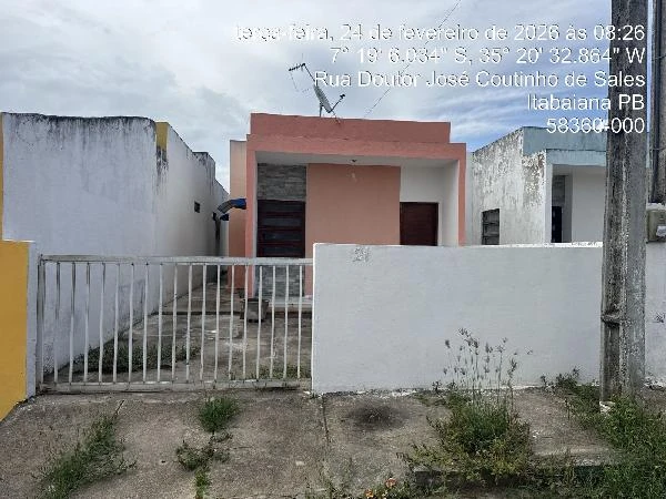 Casa com 2 Quartos em Itabaiana/PB em Itabaiana - Paraíba