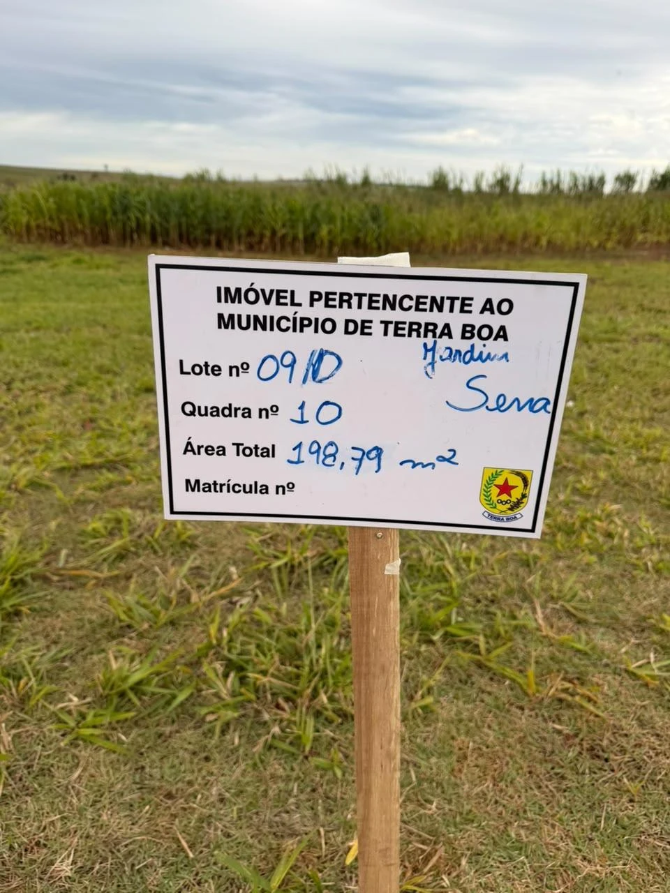 Terreno com Lote 10 Quadra 10 Jardim Sena em Terra Boa/PR em Terra Boa - Paraná