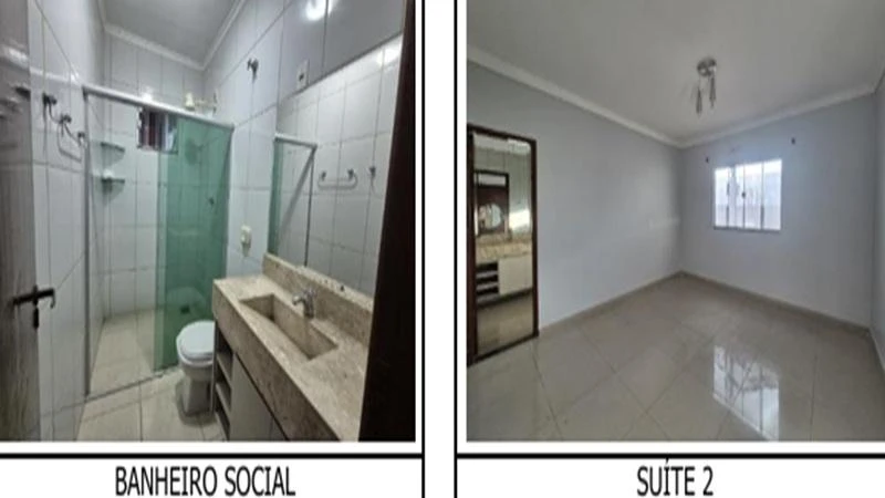 Casa com 3 Quartos e 2 Suítes em Anápolis/GO em Anápolis - Goiás