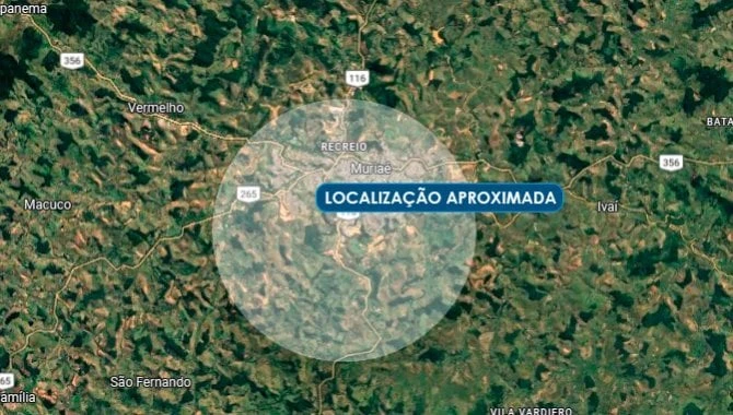 Terreno Fazenda Fortaleza Muriaé MG em Muriaé - Minas Gerais