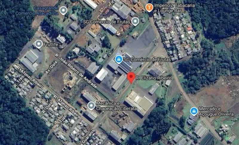 Terreno Terreno com Edificação no Distrito Industrial de Liberata, Fraiburgo/SC em Fraiburgo - Santa Catarina