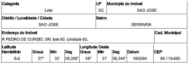Terreno em Serraria, São José/SC em Sao Jose - Santa Catarina