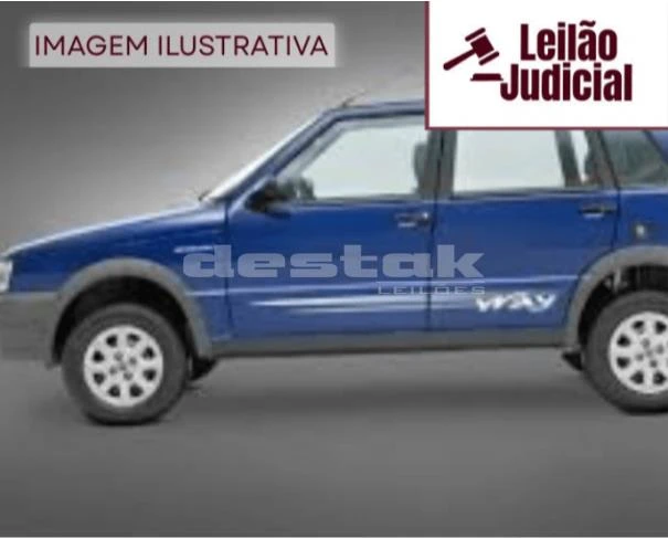 Fiat Uno Mille Economy 2011 Azul em São Paulo