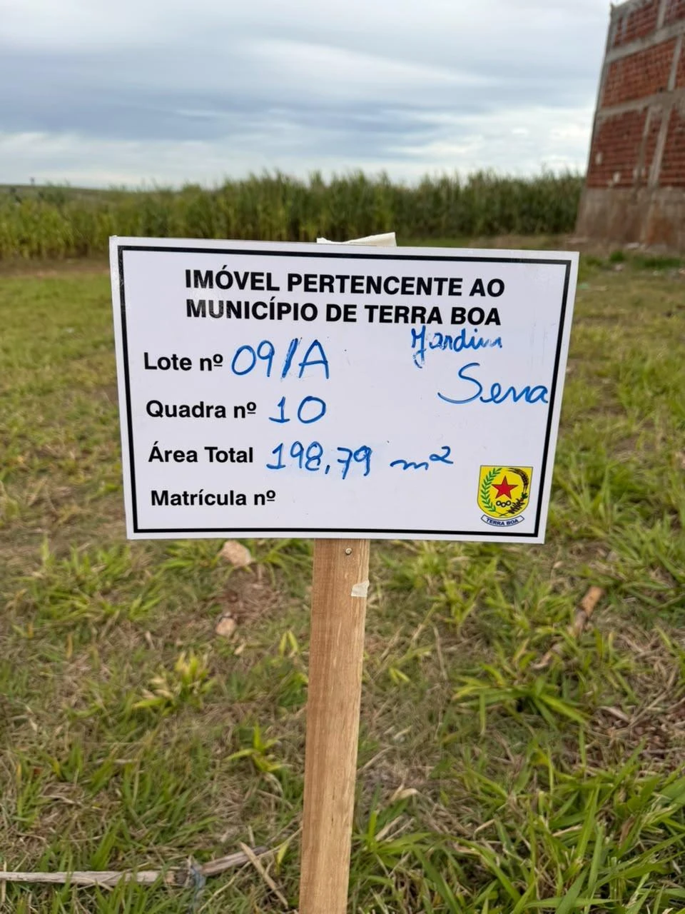 Terreno no Lote 09/A, Quadra 10, Jardim Sena em Terra Boa/PR em Terra Boa - Paraná