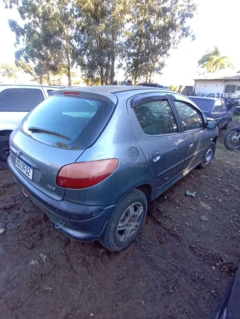 Peugeot 206 Soleil Soleil 2003 Cinza Gasolina em Uruguaiana - Rio Grande do Sul