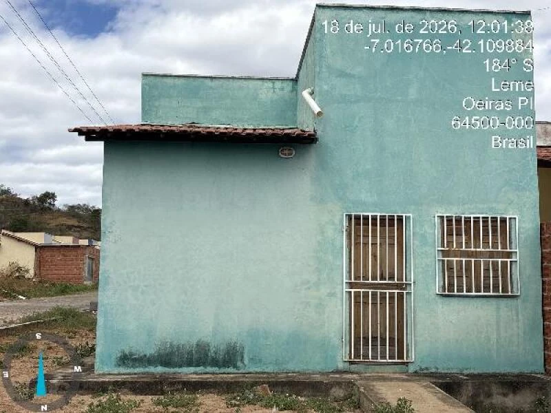 Casa com 2 Quartos em Leme, Oeiras/PI em Oeiras - Piauí