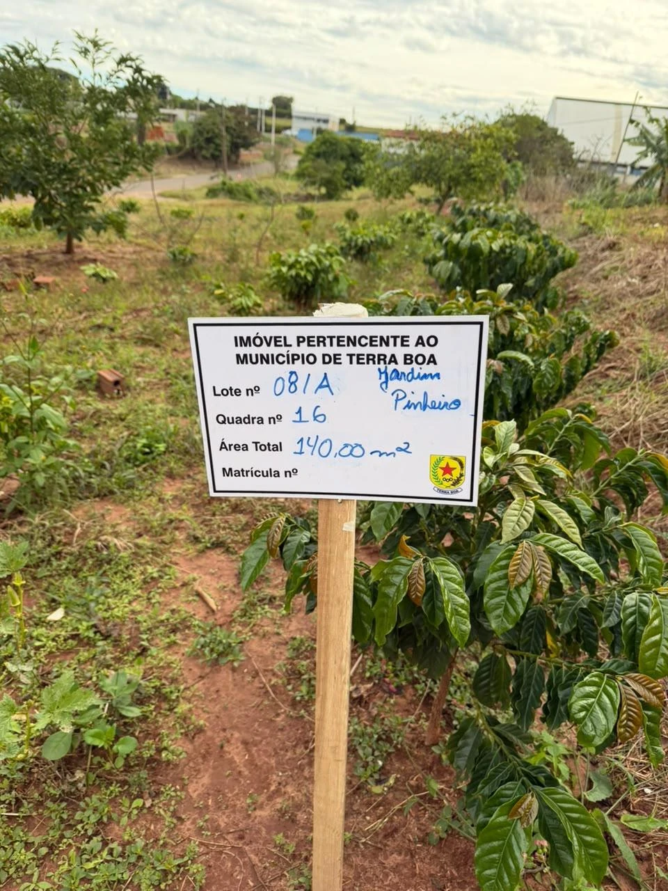 Terreno no Lote 08/A, Quadra 16 no Loteamento Residencial Pinheiro em Terra Boa/PR em Terra Boa - Paraná