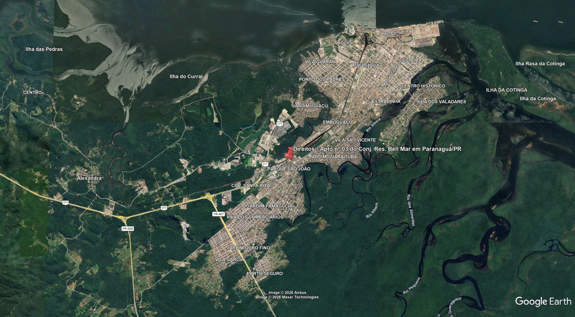Apartamento com 03 no Bell Mar em Paranaguá/PR em Paranaguá - Paraná