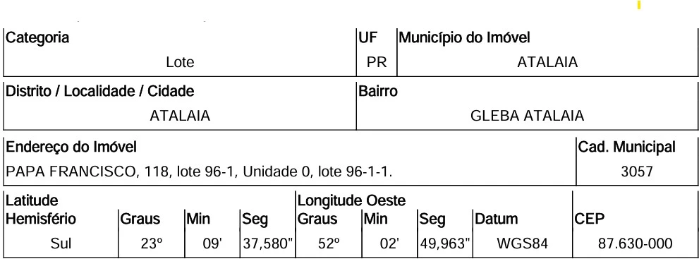 Terreno no Gleba Atalaia, Atalaia/PR em Maringa - Paraná