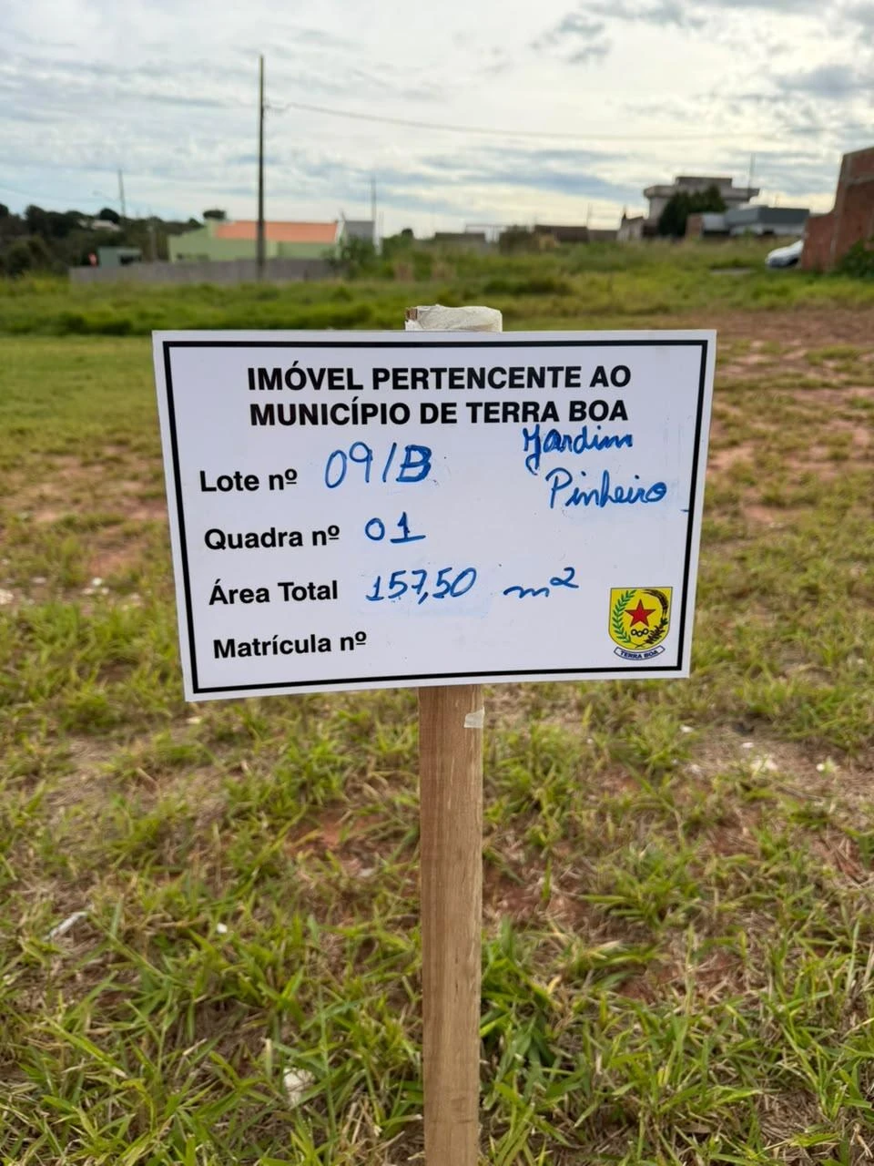 Terreno com Lote 09/B, Quadra 01, Terra Boa/PR em Terra Boa - Paraná