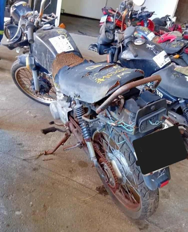 Honda CG 125 CG125 1989 Sucata Motor Servível em Campinas - São Paulo