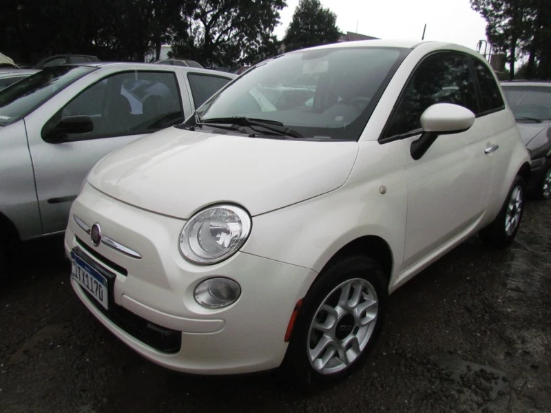 Fiat 500 Cult 2012 2013 Branca Flex em Caxias Do Sul - Rio Grande do Sul