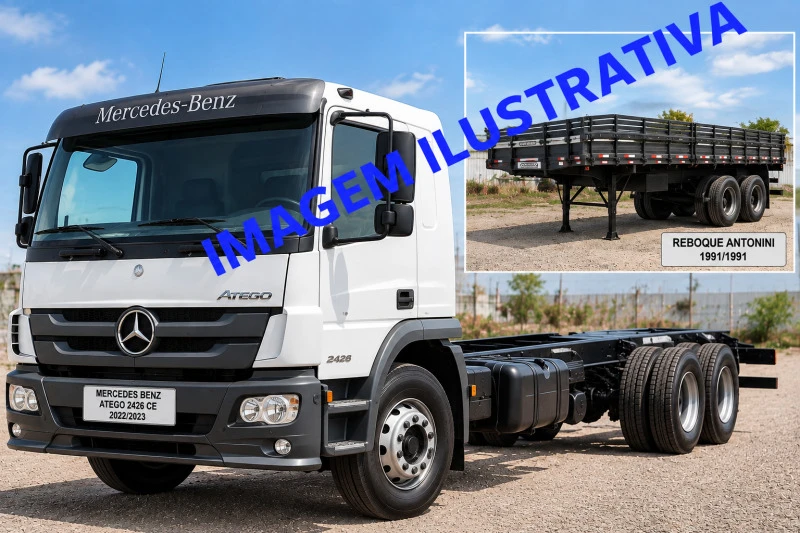Mercedes-Benz Atego 2426 CE 2023 em São Gotardo - Minas Gerais