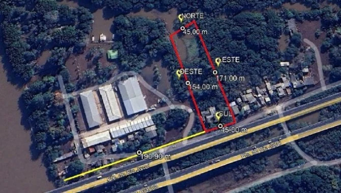 Terreno no Ilha das Flores em Porto Alegre/RS em Porto Alegre - Rio Grande do Sul