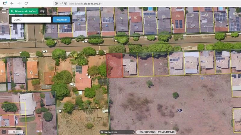 Terreno 50% de Terreno Urbano na Vila Trindade em Aquidauana/MS em Aquidauana - Mato Grosso do Sul