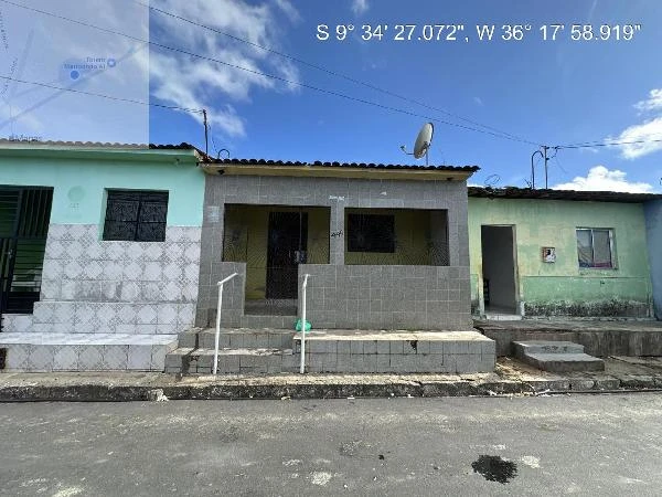 Casa de 73.5m² com 2 Quartos no Centro de Maribondo em Maribondo - Alagoas