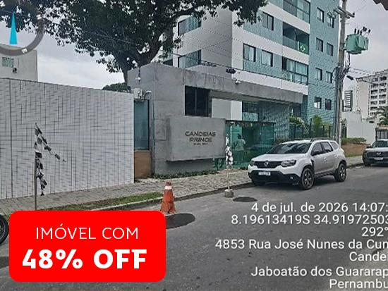 Apartamento com 66m² privativos em Jaboatão dos Guararapes/PE em Jaboatão Dos Guararapes - Pernambuco