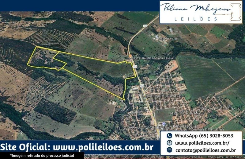 Terreno com 1030016 m² em Rio Verde de Mato Grosso/MS em Rio Verde De Mato Grosso - Mato Grosso do Sul