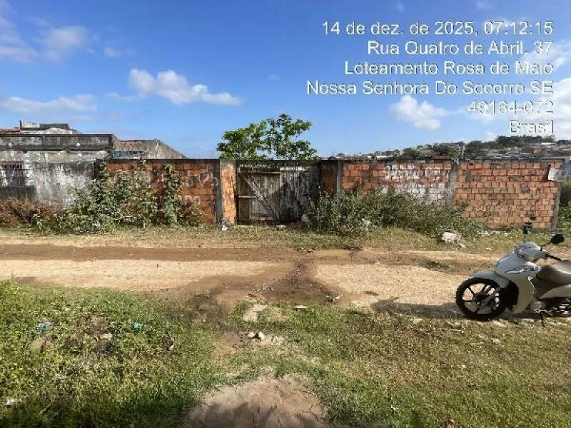 Terreno no Loteamento Rosa de Maio em Nossa Senhora do Socorro/SE em Nossa Senhora Do Socorro - Sergipe