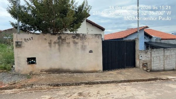 Casa com 2 Quartos em Monsenhor Paulo/MG em Campanha - Minas Gerais