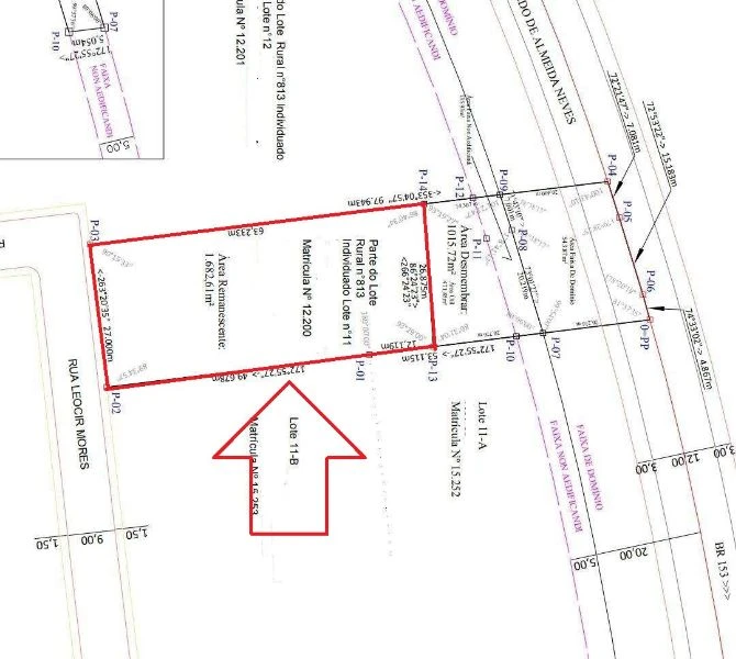 Terreno com 1.602,61m² em Concórdia/SC em Concórdia - Santa Catarina