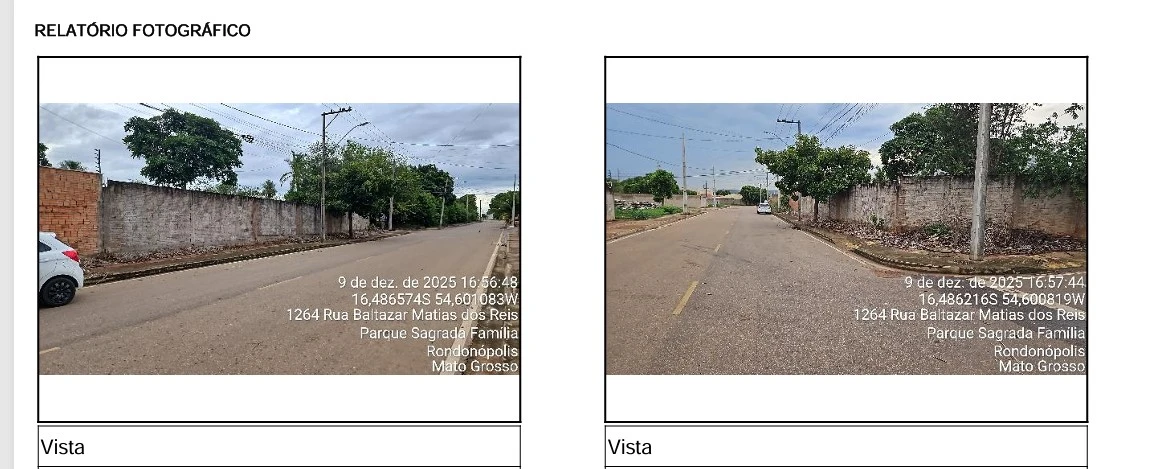 Terreno no Parque Sagrada Família em Rondonópolis/MT em Rondonopolis - Mato Grosso