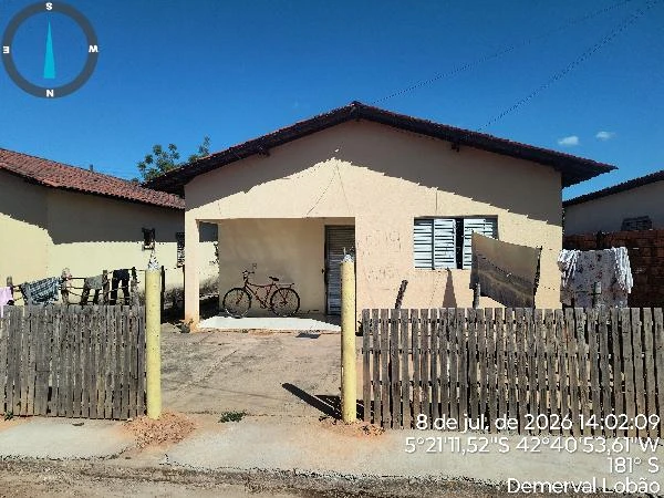 Casa com 2 Quartos em Demerval Lobão/PI em Demerval Lobão - Piauí