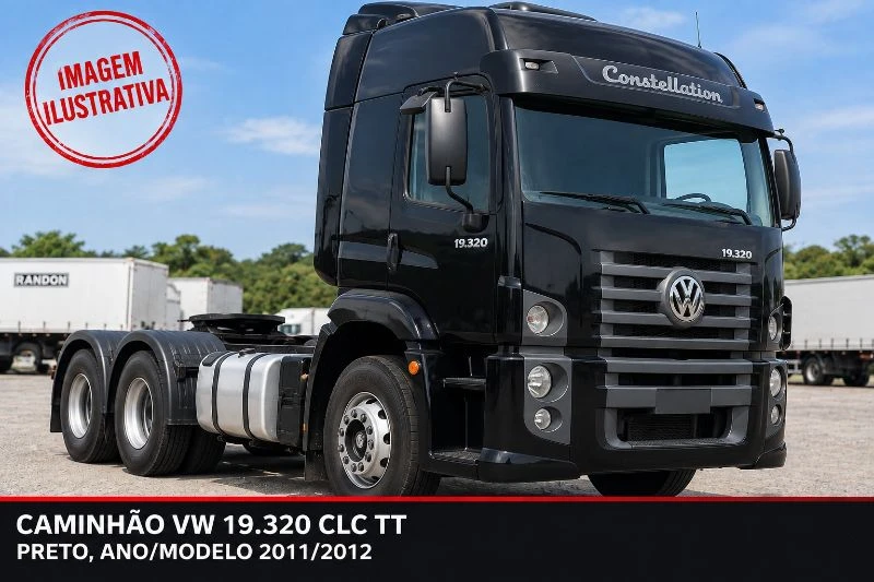 Volkswagen Constellation 19.320 TT 2011/2012 Preto Automático 4x2 em Itajaí - Santa Catarina