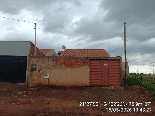 Casa com 2 Quartos em Nova Alvorada do Sul/MS em Nova Alvorada Do Sul - Mato Grosso do Sul