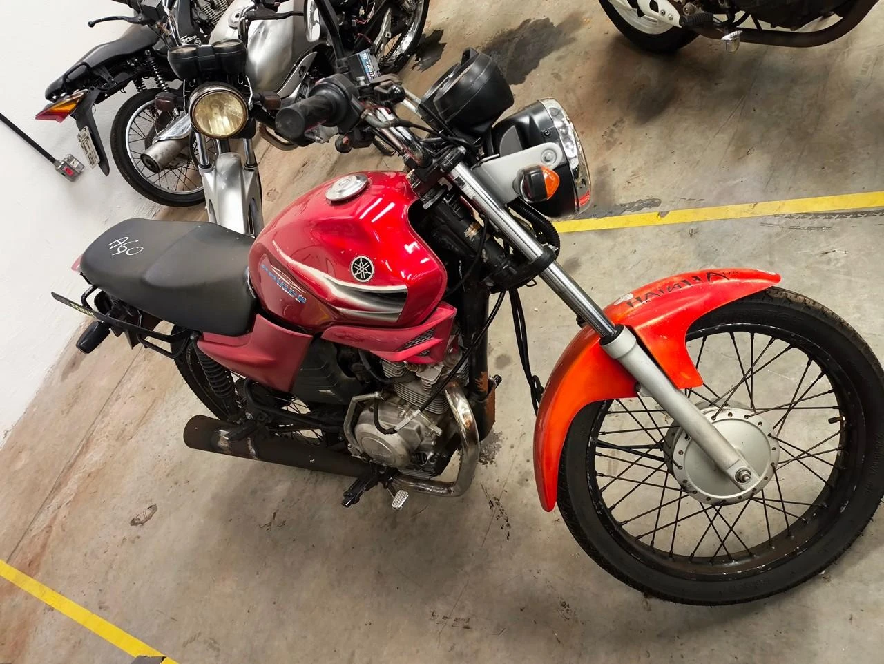 Yamaha YBR 125K 125K 2006 Vermelho Sucata em Maringá - Paraná