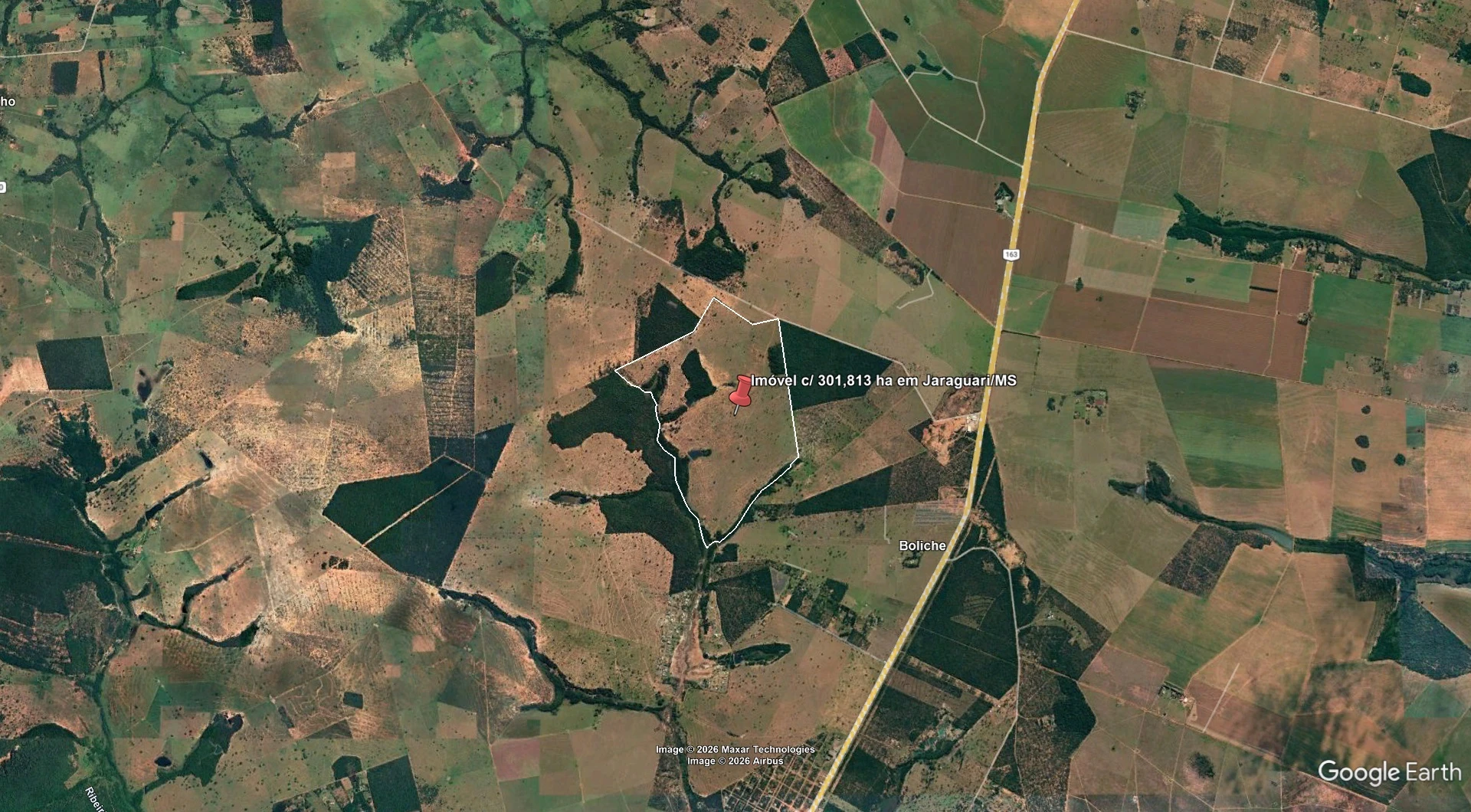 Terreno com 301 Ha em Jaraguari/MS em Jaraguari - Mato Grosso do Sul