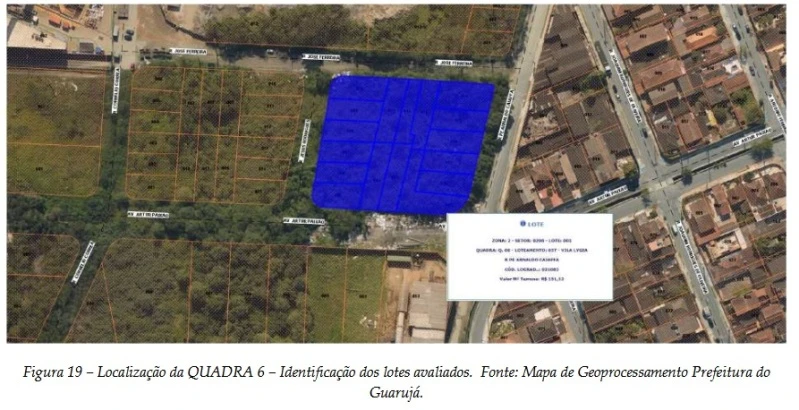 Terreno Quadra 6 com 18 lotes em Guarujá/SP em Guarujá - São Paulo