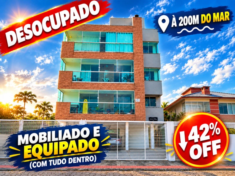 Apartamento com 3 Dormitórios e Suíte em Palhoça/SC em Palhoça - Santa Catarina