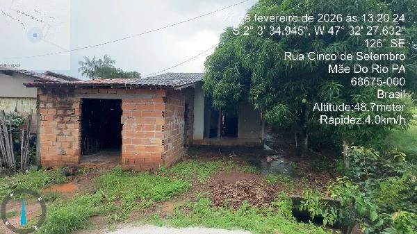 Casa com 2 Quartos em Mae Do Rio/PA em Mae Do Rio - Pará