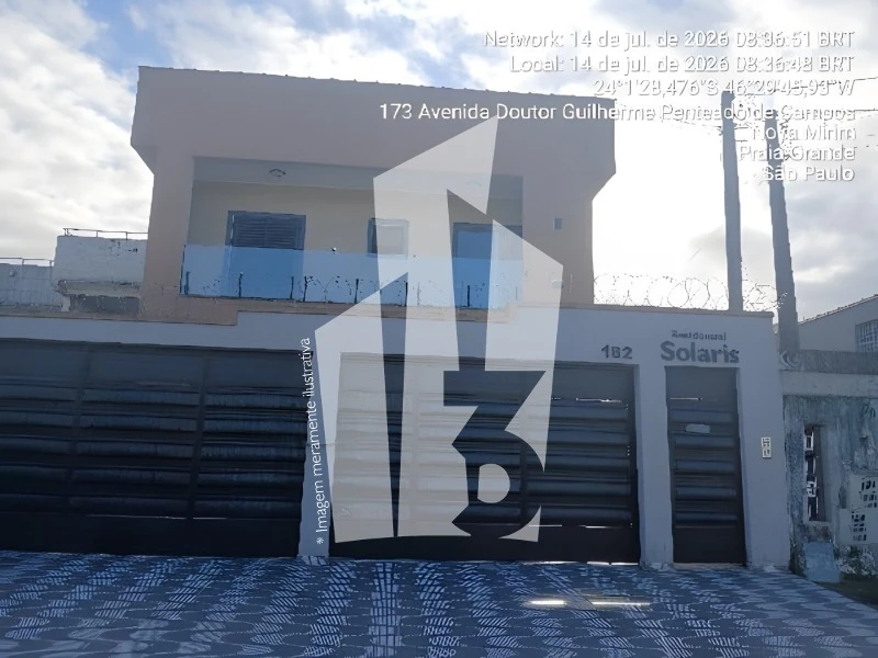 Casa com 2 Quartos em Praia Grande/SP em Praia Grande - São Paulo