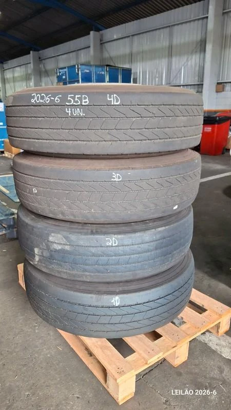 Goodyear Pneus 295/80 R22.5 4 Unid. Usados 55BB em Curitiba - Paraná