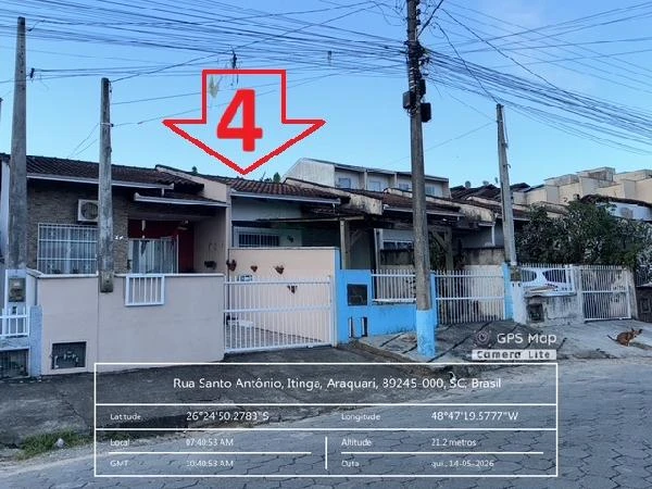 Casa com 2 Quartos em Araquari/SC em Araquari - Santa Catarina