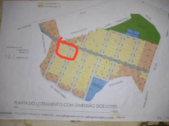 Terreno no Itaporanga/PB em Itaporanga - Paraíba