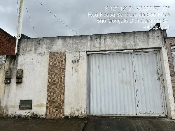 Casa com 2 Quartos em São Gonçalo dos Campos/BA em São Gonçalo Dos Campos - Bahia