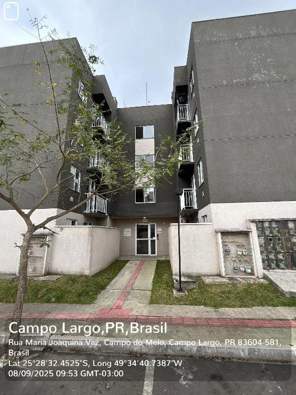 Apartamento de 43,61 m² com localização no Jardim Itaqui em Campo Largo