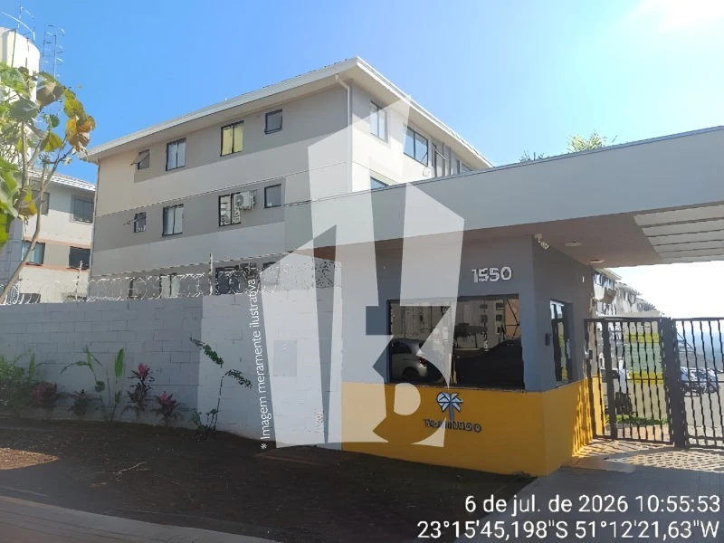 Apartamento com 2 Quartos e 1 Vaga em Londrina/PR em Londrina - Paraná