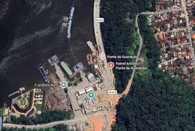 Terreno com 373 m² em Guaratuba, Bertioga/SP em Bertioga - São Paulo