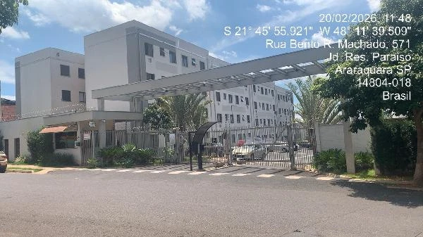 Apartamento com 2 Quartos e 1 Vaga em Araraquara/SP em Araraquara - São Paulo