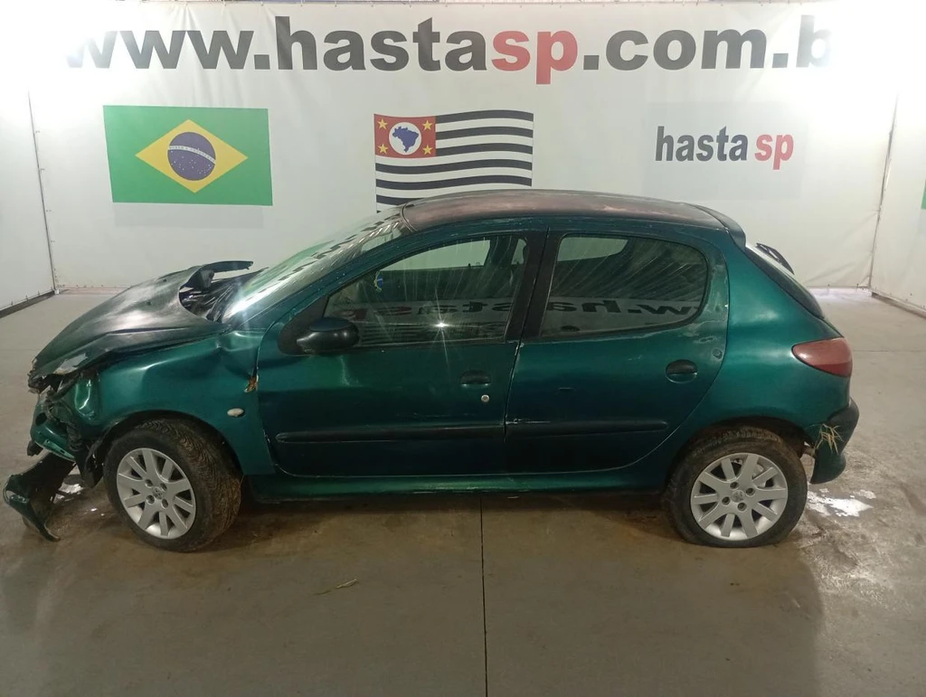 Peugeot 206 Passion 2000 2001 Verde em Casa Branca - São Paulo